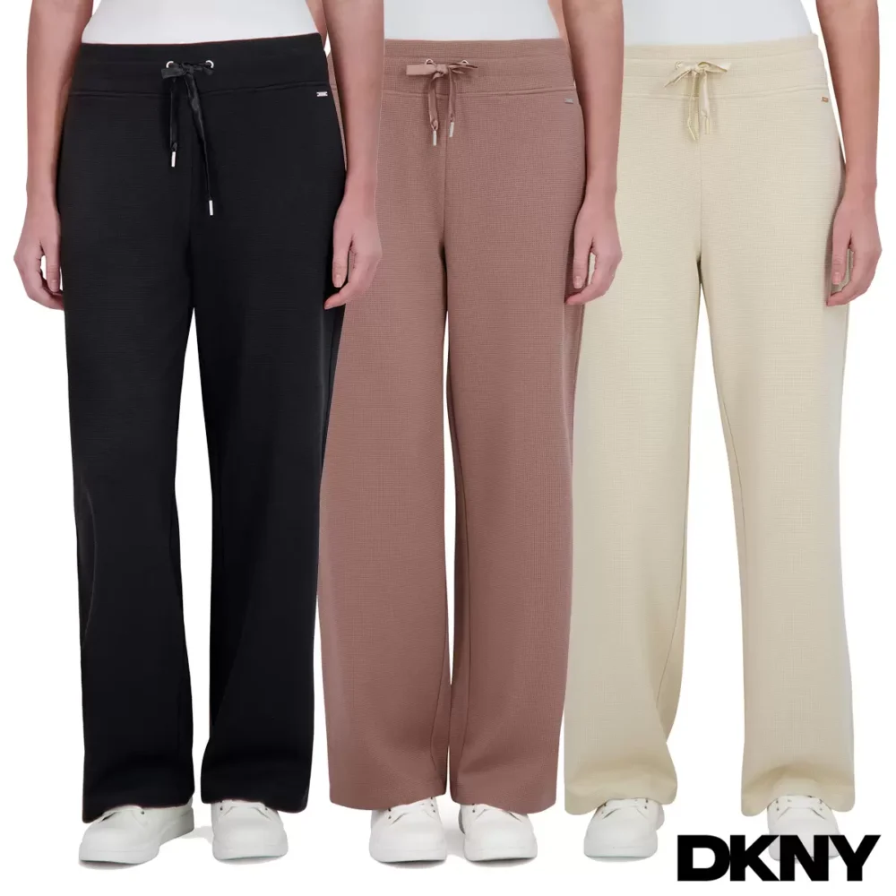 DKNY ladies waffle knit pant