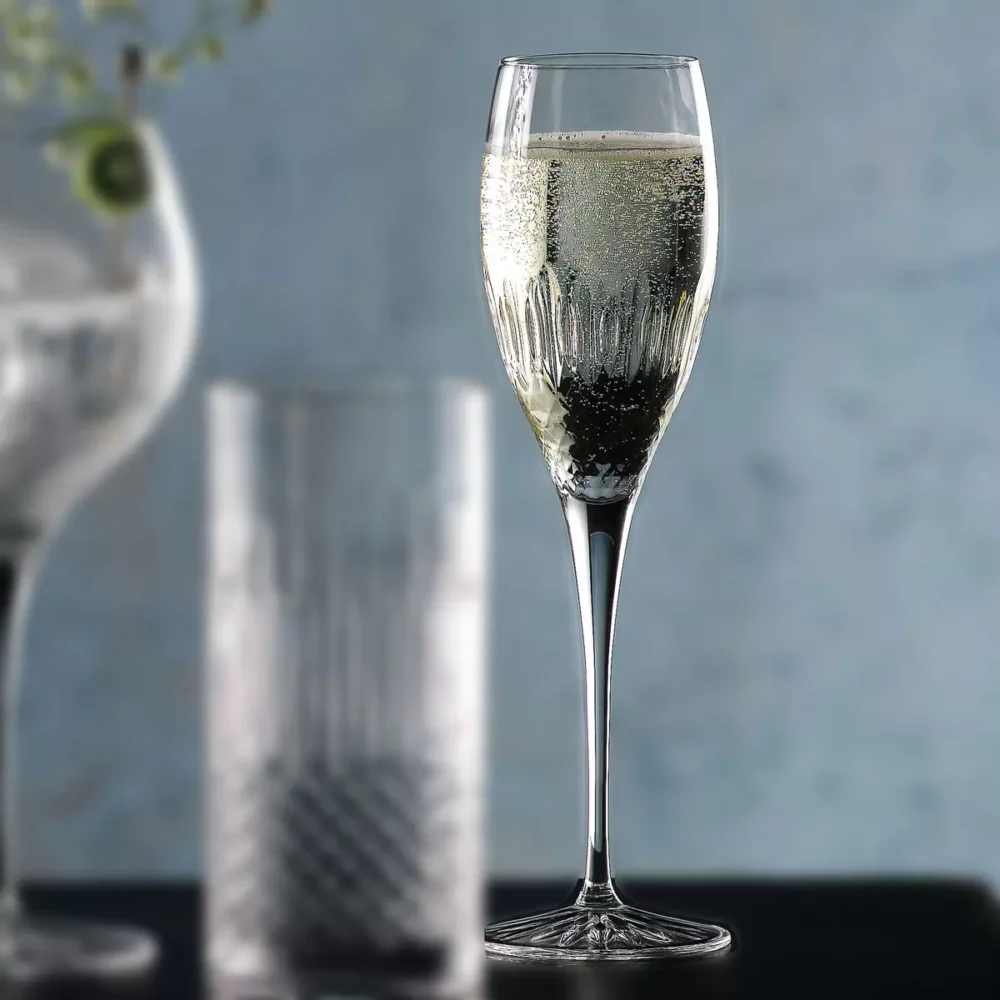 Luigi Bormioli flute glasses