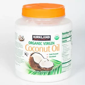 Kirkland Signature Organic Coconut Oil – 2.28kg | Cold-Pressed & Unrefined for Maximum Purity