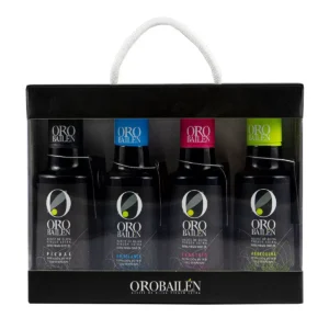 Oro Bailen Extra Virgin Olive Oil Variety Pack – 4 x 250ml | Premium Spanish Flavor Collection  Short De