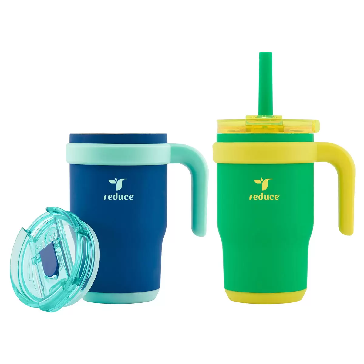 Reduce Coldee Mug 400ml, 2 Pack in Navy & Green - Image 4