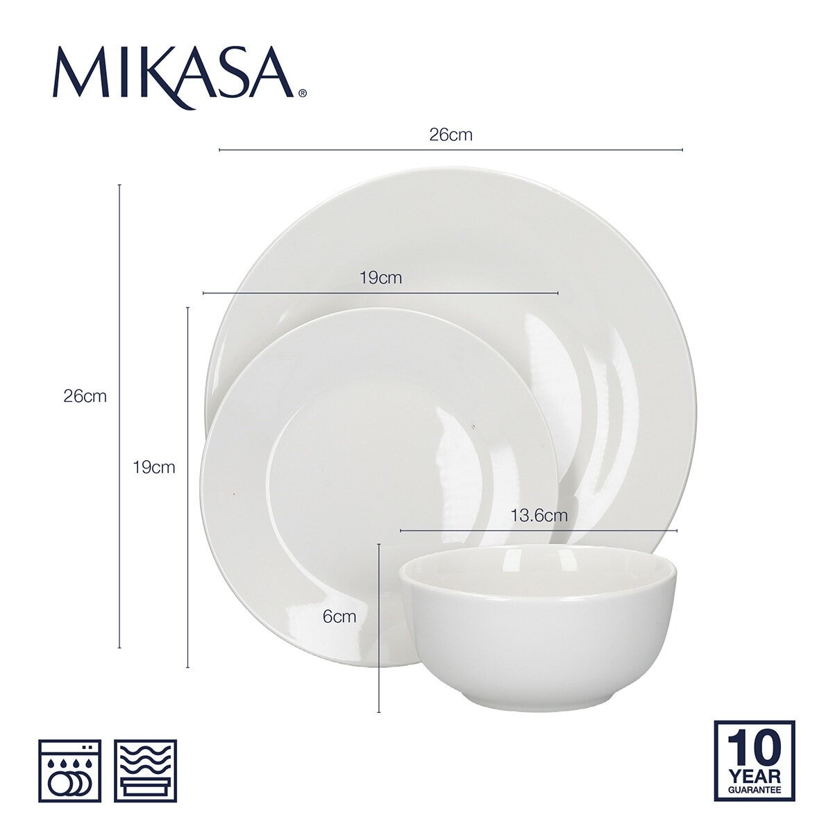 Mikasa Alexis Dinnerware Set, 12 Piece - Image 4