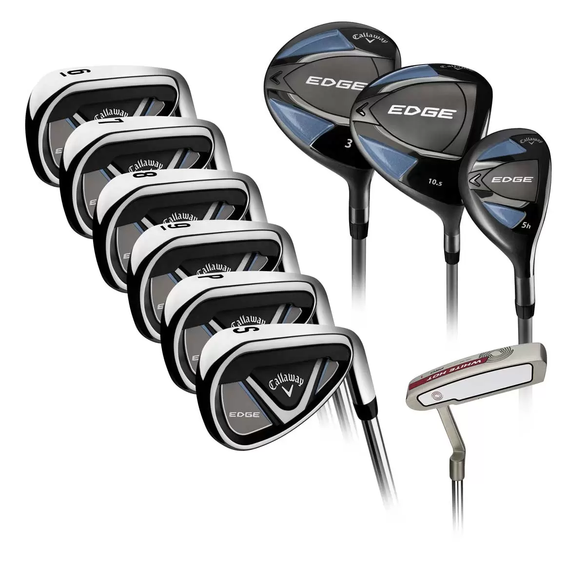 Callaway Edge 10-Piece Steel Golf Club Set - Right Handed