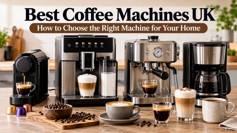 Best coffee machines UK featuring bean-to-cup, espresso, pod and filter coffee machines for home use.
